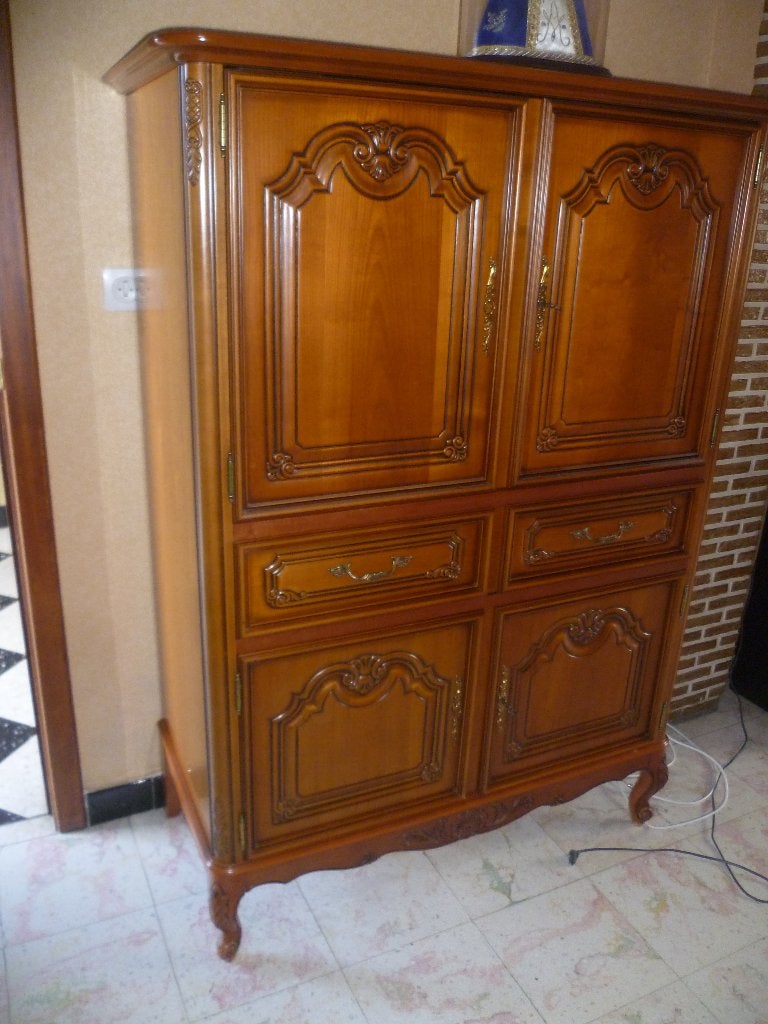 LOUIS XV KAST KERSENHOUT, Antiek en Kunst, Ophalen