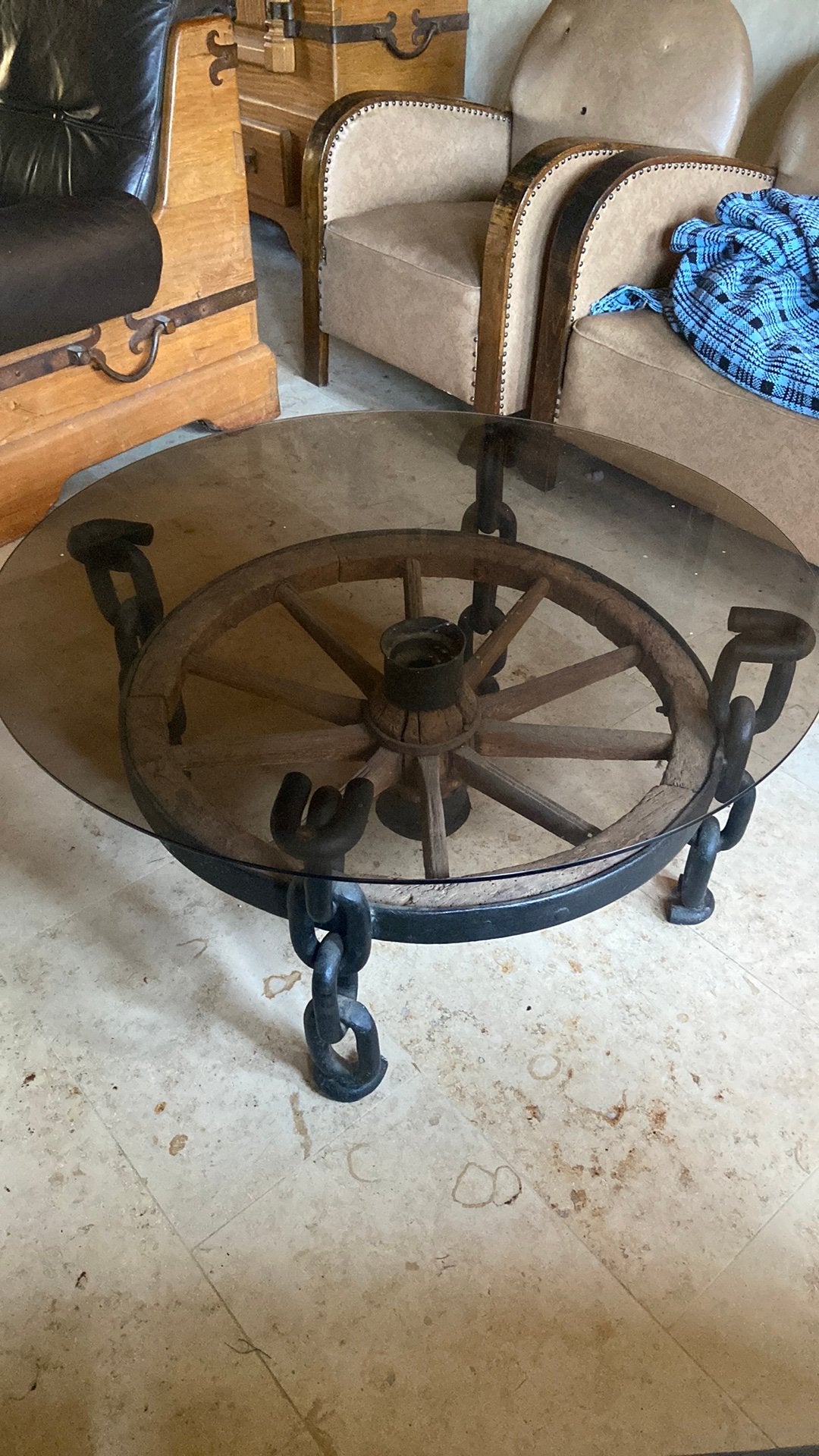 Salontafel Landelijke Stijl, Enlèvement, Comme neuf