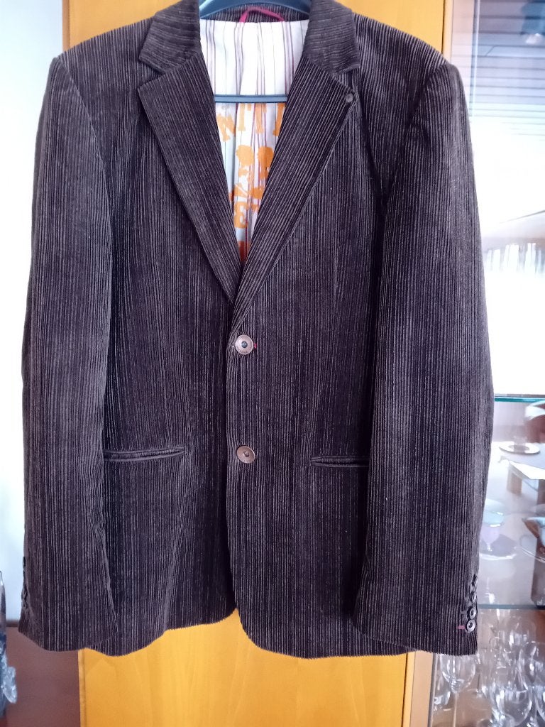 Jack&Jones ribfluwelen heren blazer maat L, Maat 52/54 (L), Bruin, Jack&Jones, Ophalen of Verzenden