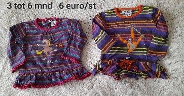 babykledij maat 62 - 68, Enfants & Bébés, Vêtements de bébé | Taille 62, Enlèvement, Comme neuf, Garçon ou Fille, Robe ou Jupe