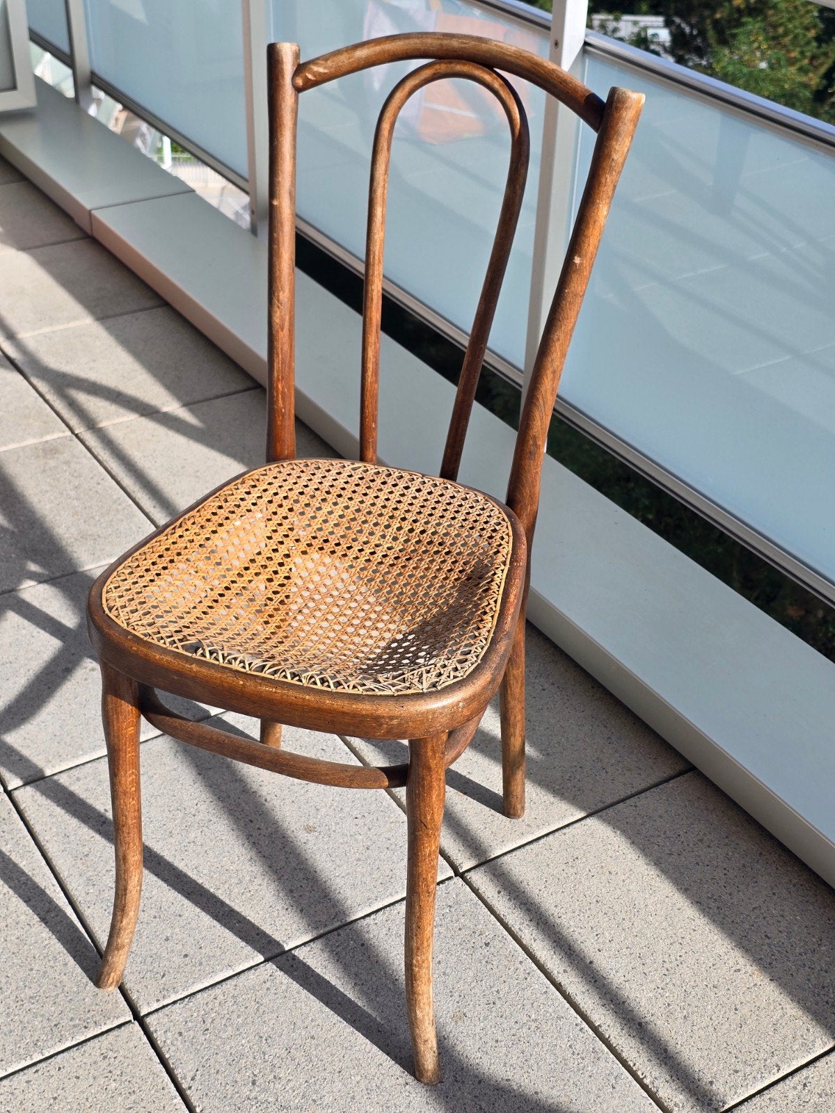 Chaise Thonet en bois courbé vintage et antique, style n 18, Enlèvement ou Envoi