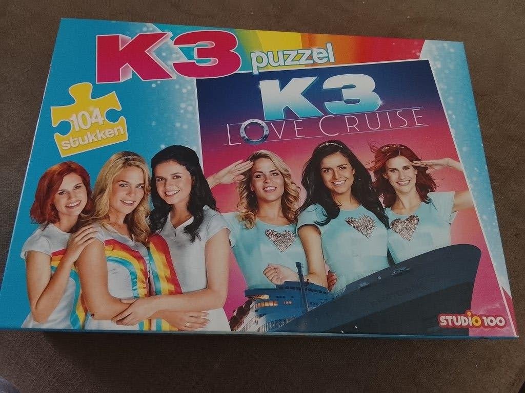 k3 puzzel love cruise 104 stukjes, Ophalen of Verzenden, Meer dan 50 stukjes, Nieuw