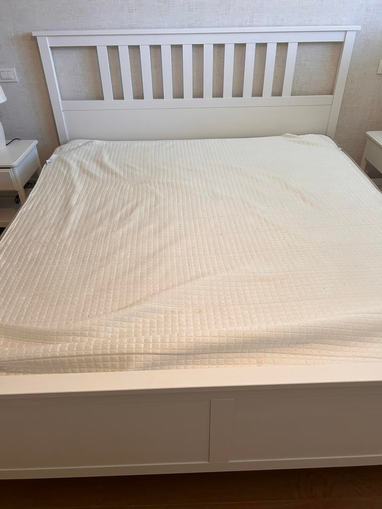 Ikea bed en lattenbodem 180 cm op 200 cm, Enlèvement, Comme neuf, 200 cm, 180 cm