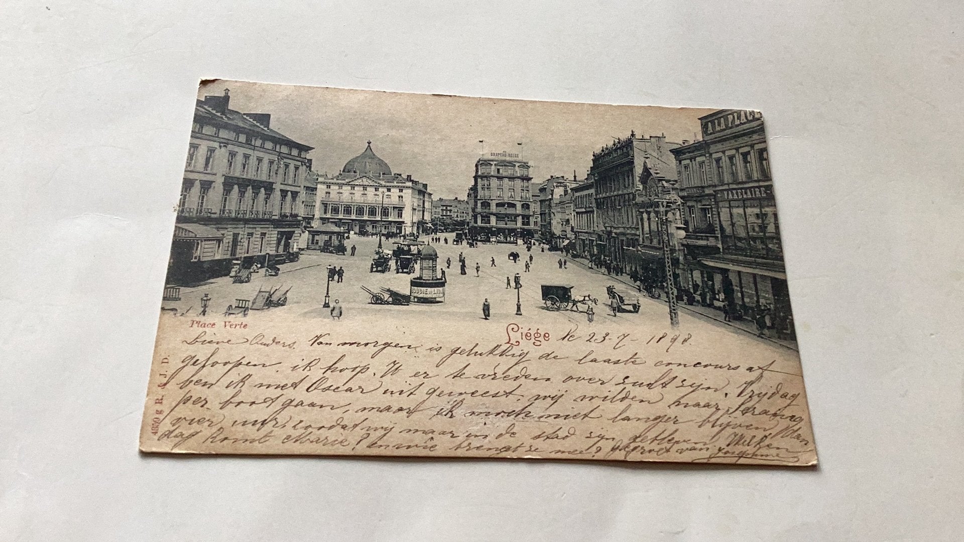 Liege place Verle met postzegel 1898, Ophalen of Verzenden, Zo goed als nieuw