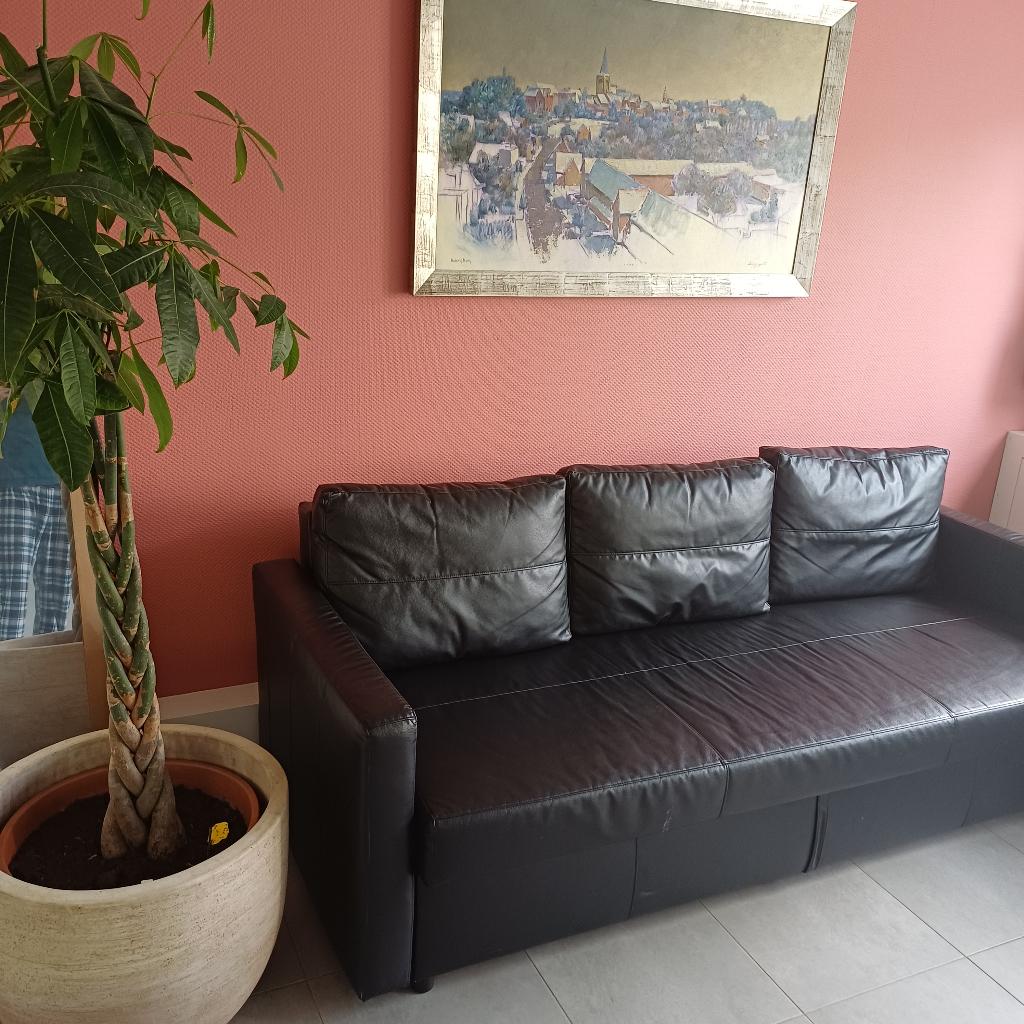 Zetel, Huis en Inrichting, Zetels | Zetels, Ophalen, 100 tot 125 cm, Driepersoons, Zo goed als nieuw