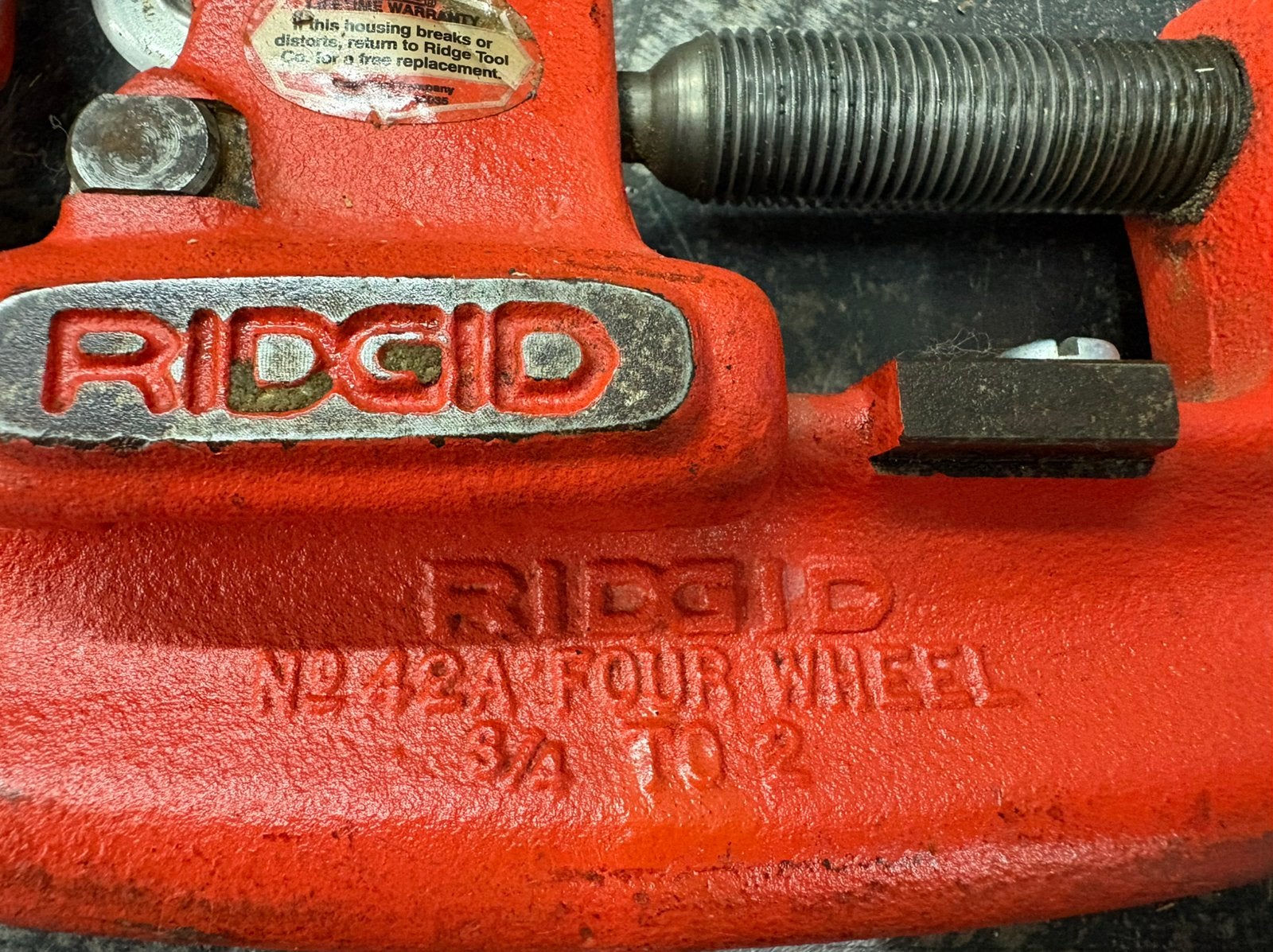 Ridgid 4 wiels buizensnijder, Enlèvement, Comme neuf, Ridgid