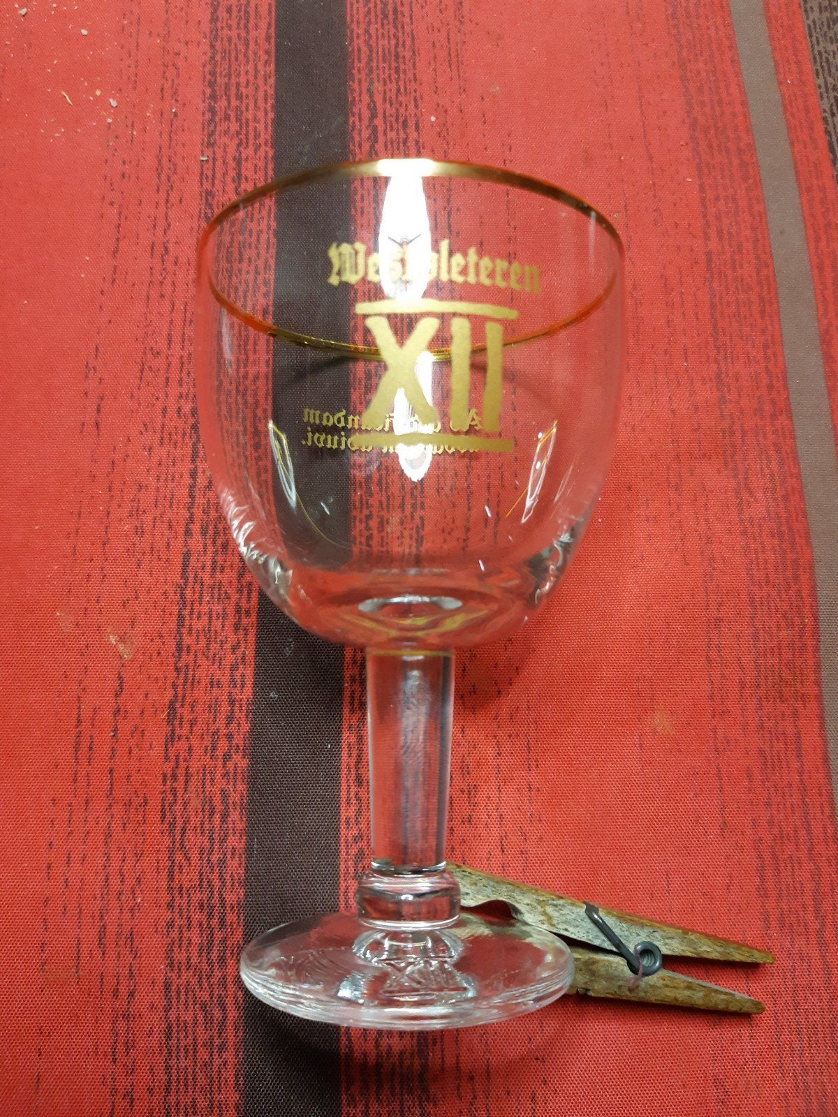 bierglas west vleteren, Ophalen, Bierglas
