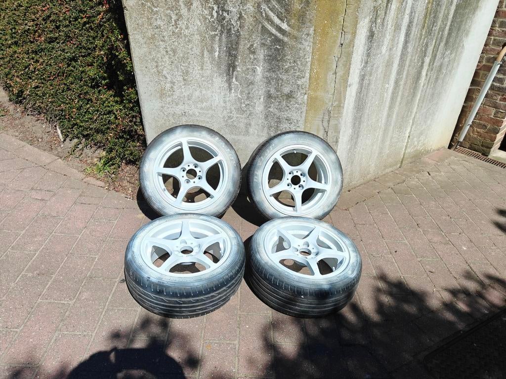 BSA Racing velgen 15 inch 4x100 6.5J ET35, Auto-onderdelen, Ophalen, Gebruikt, 15 inch, Velg(en)