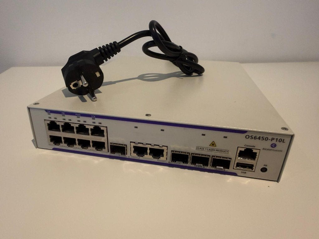 Alcatel-Lucent OS6450-P10L PoE switch, Enlèvement ou Envoi, Comme neuf
