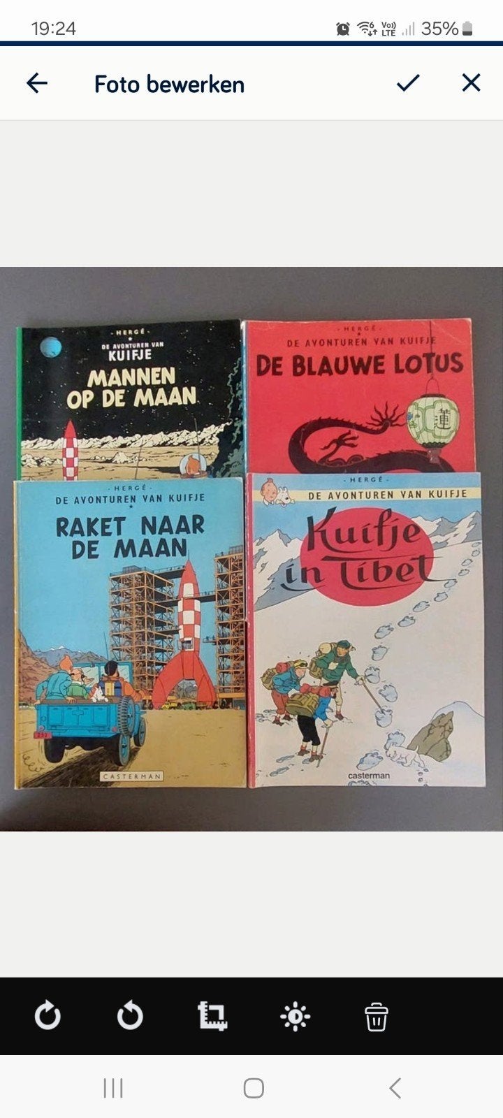 strips Kuifje 4 stuks, Ophalen of Verzenden