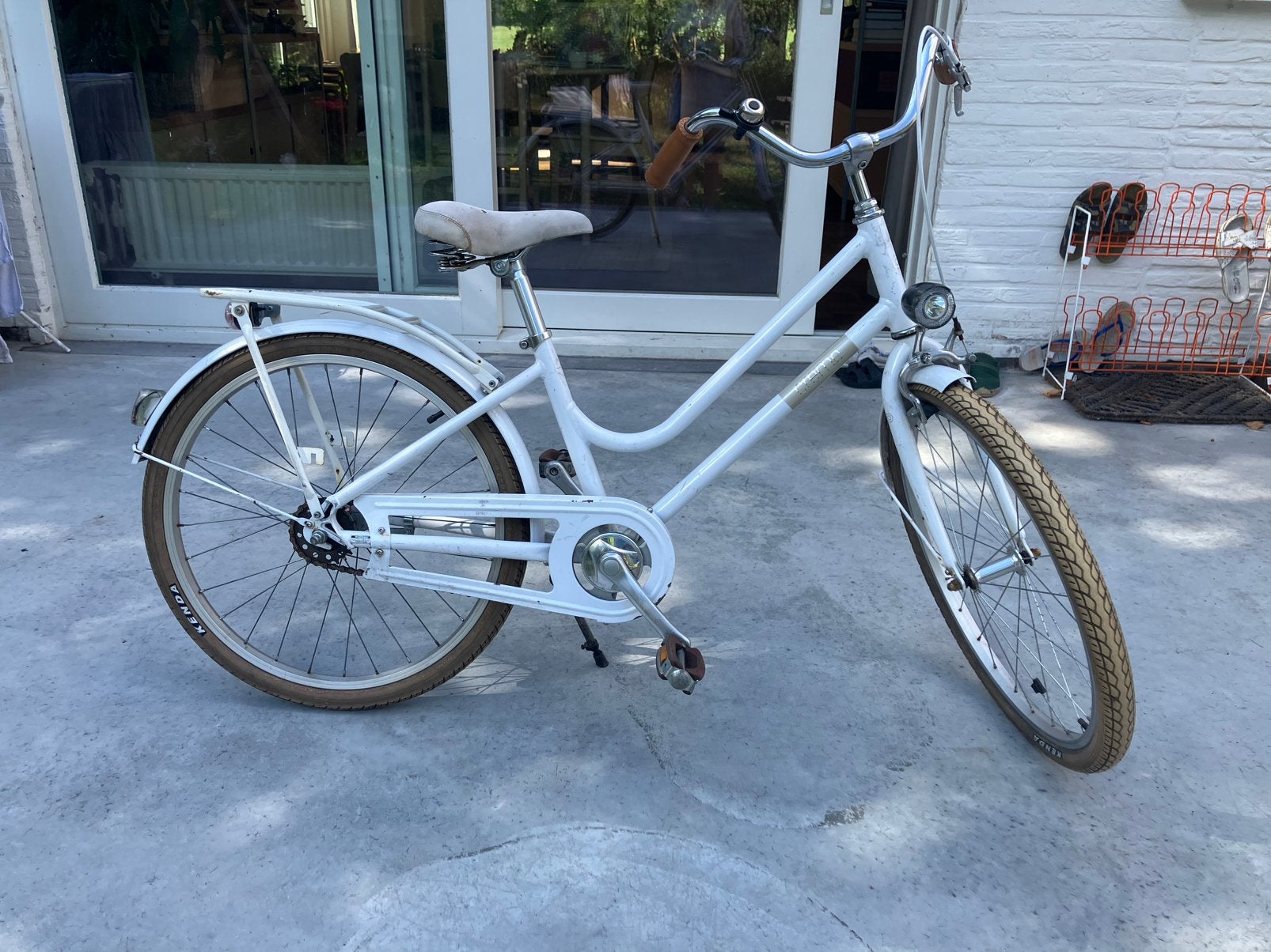 Creme cycles meisjesfiets 24 inch, Fietsen en Brommers, Terugtraprem, Ophalen of Verzenden, Handrem, Gebruikt