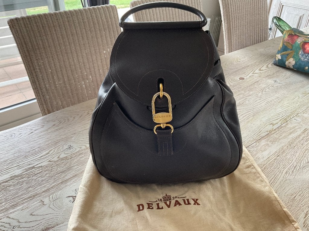 Handtas rugzak Delvaux, Enlèvement, Utilisé, Brun, Sac à main