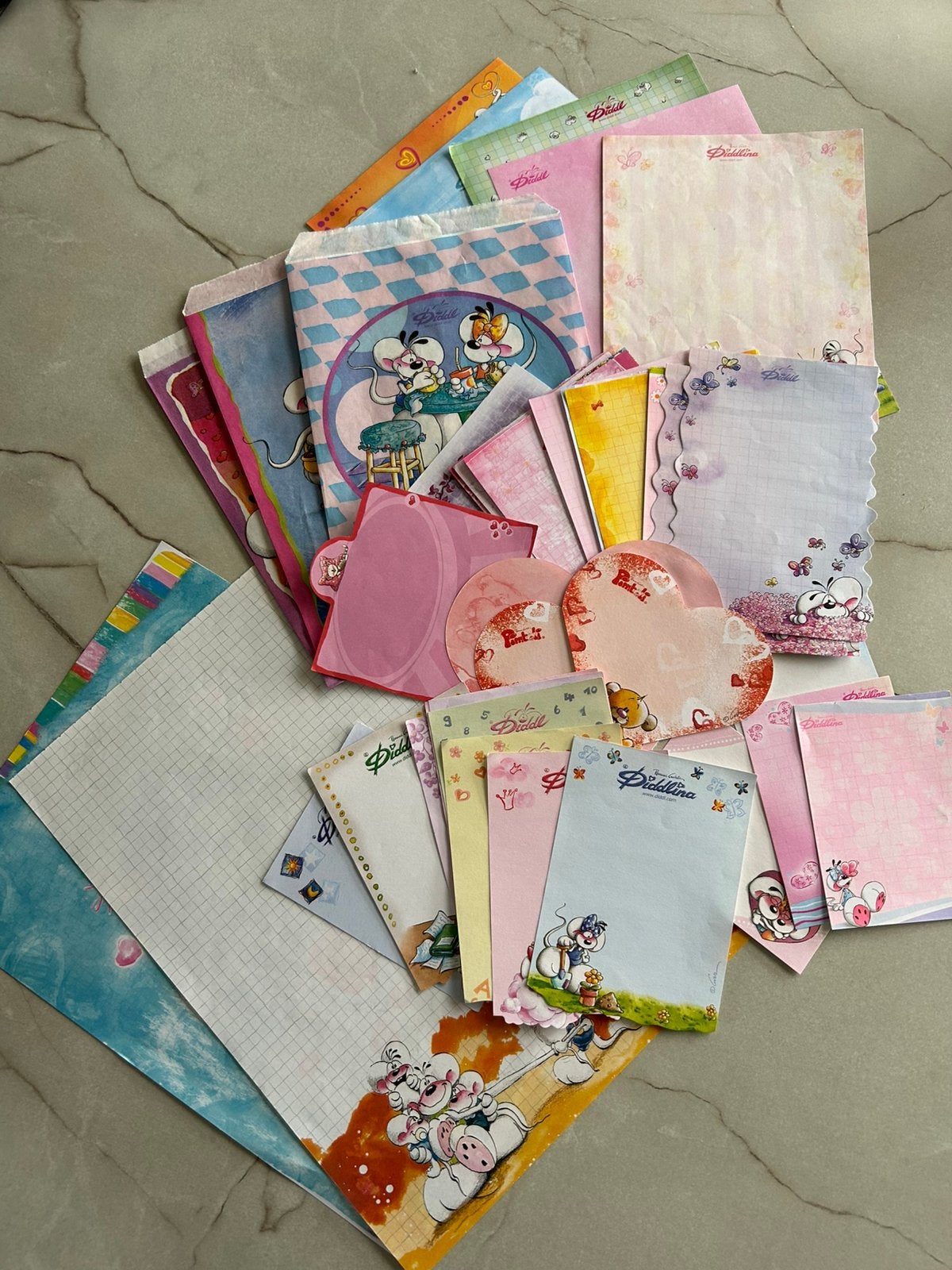 Diddl verzameling, Enlèvement ou Envoi, Diddl, Comme neuf, Papier, Carte ou Papeterie