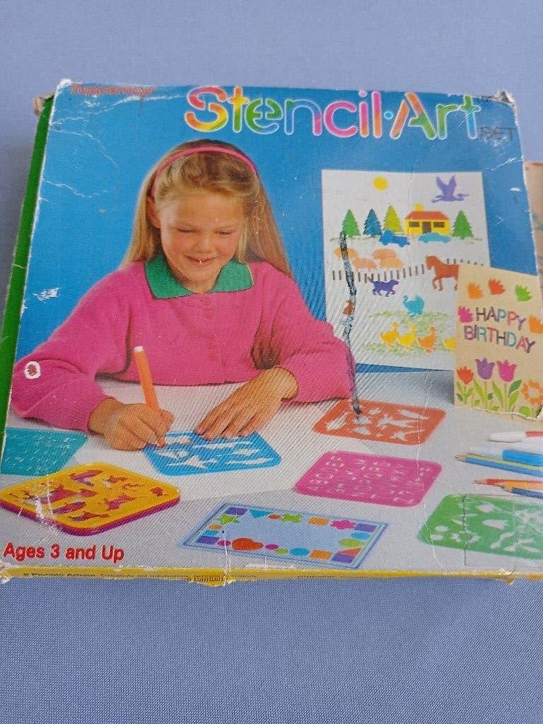 tekenmallen (tupperware), Ophalen, Gebruikt, Knutselen