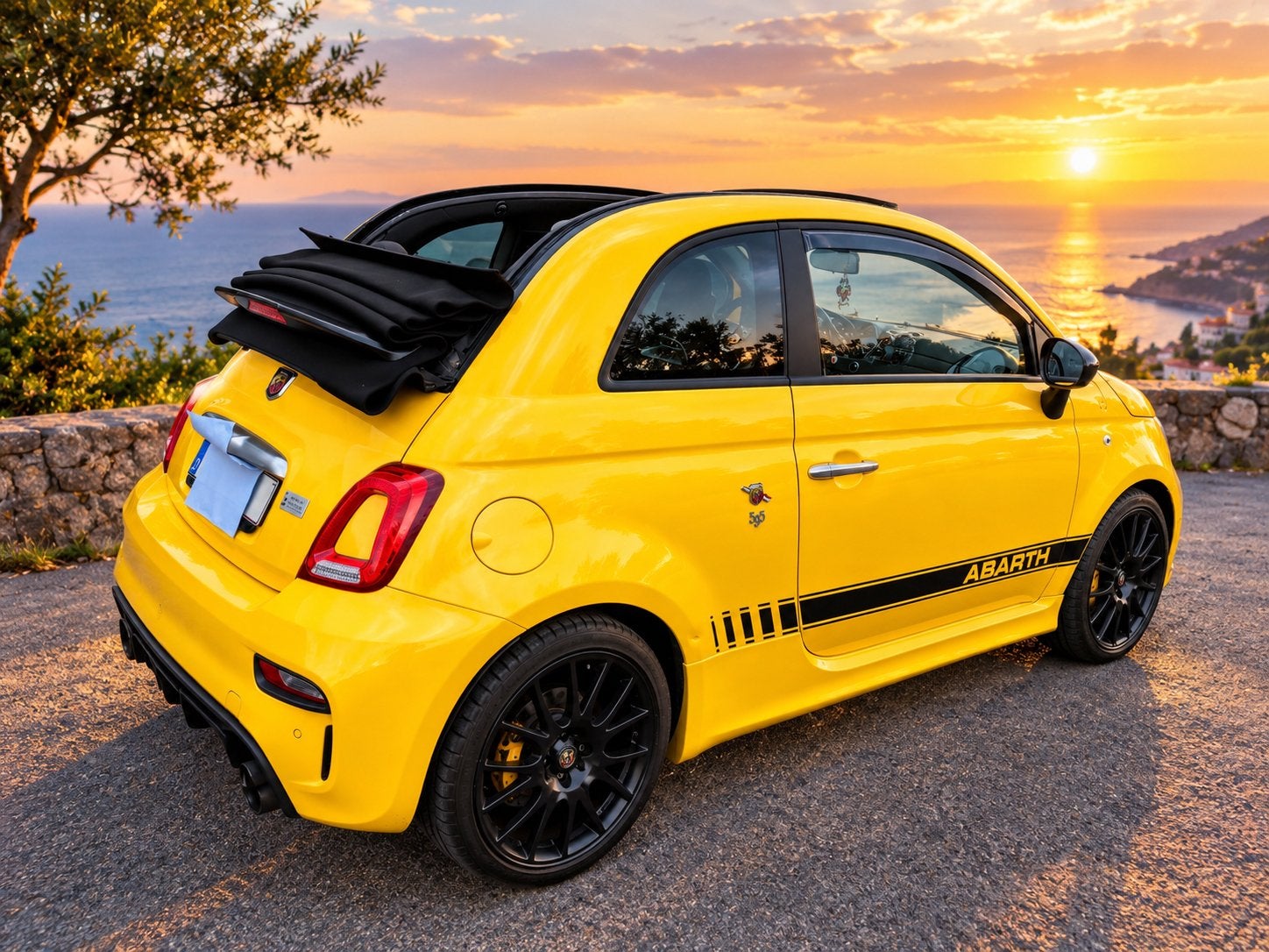 ABARTH 595C 165 pk 2022 29850 km SPA FRANCORCHAMPS!, Autos, Achat, Apple Carplay, Euro 6, Boîte manuelle