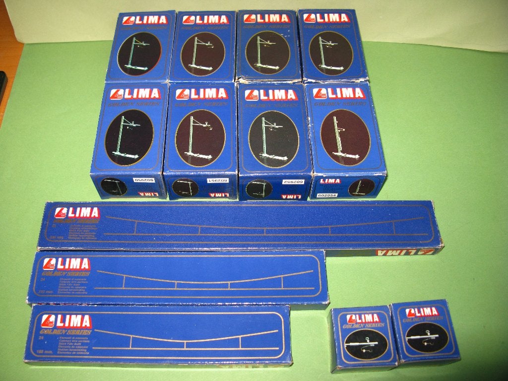 Lima HO : Lot de 96x mâts + 72x fils de contact + divers, Hobby & Loisirs créatifs, Enlèvement ou Envoi, Comme neuf, Courant continu