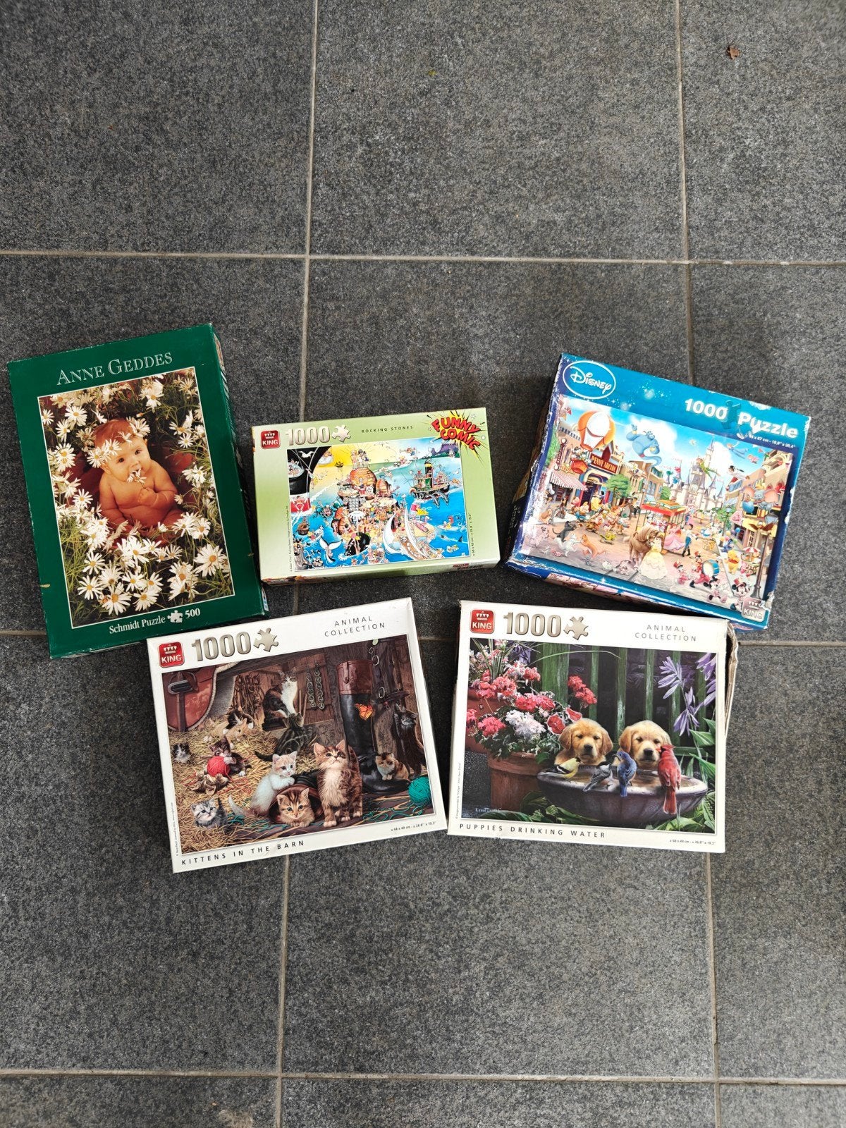 5 puzzels king, Hobby en Vrije tijd, Ophalen of Verzenden