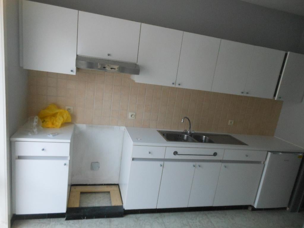 DEZE KEUKEN IS GRATIS IN ZAL GEDOMONTEERD -  3,5 M BREED, Huis en Inrichting, Ophalen, Gebruikt, Wit, Hout