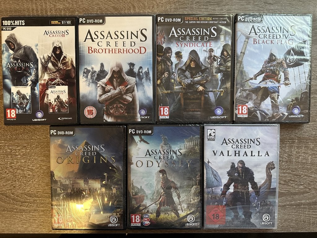 Assassin's Creed Games (nieuw & sealed), Games en Spelcomputers, Avontuur en Actie, Vanaf 18 jaar, 1 speler, Nieuw