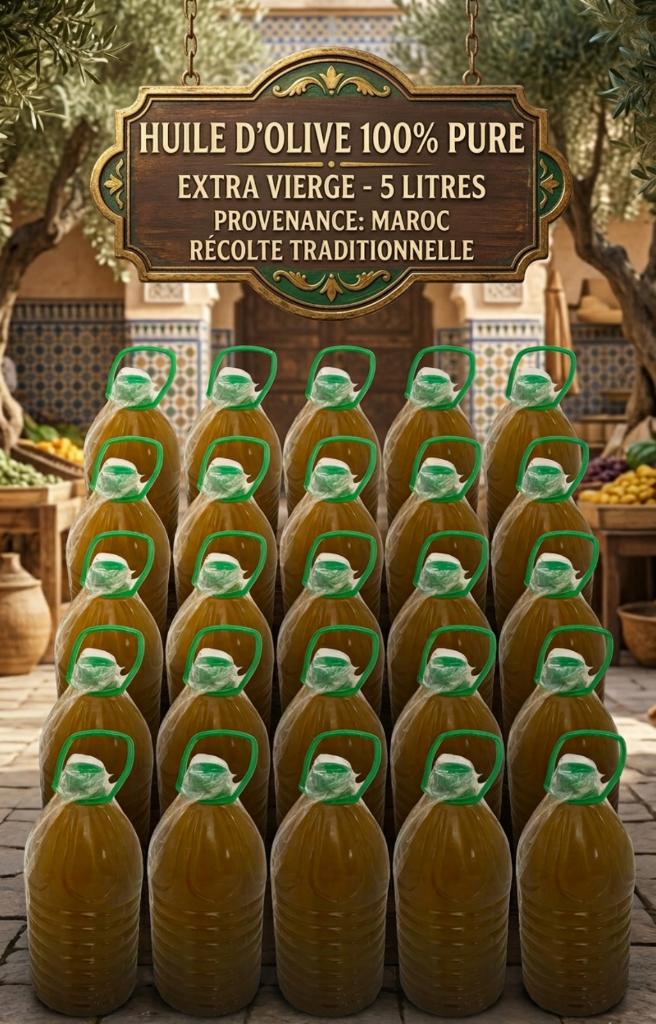huile d’olive MAROC 100% pure (plus que quelques bouteilles), Enlèvement