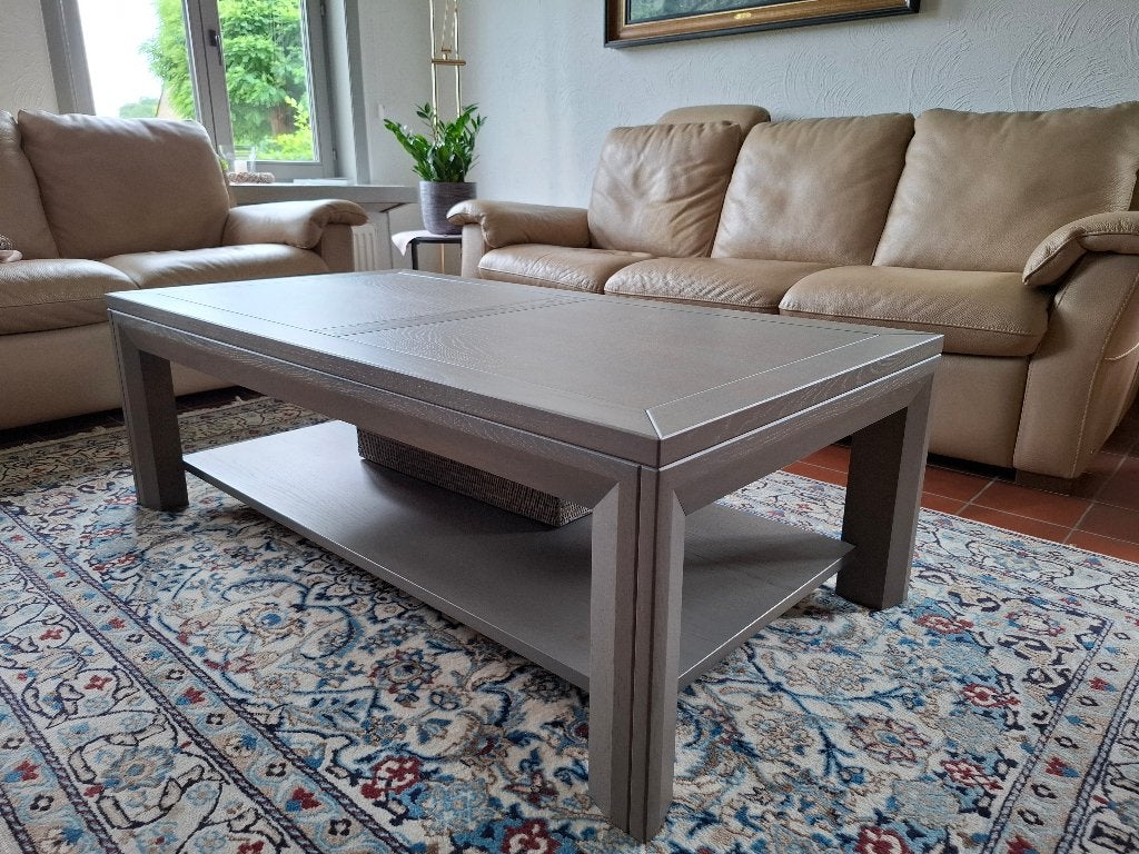 Salontafel hout grijs, Huis en Inrichting, Tafels | Salontafels, Ophalen, 100 tot 150 cm, 50 tot 100 cm, Zo goed als nieuw