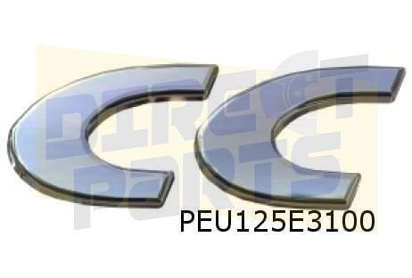 Peugeot 206/207 CC embleem tekst ''CC'' achterklep Origineel, Neuf, -, -, -