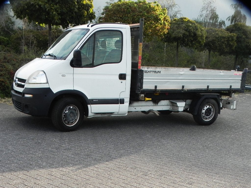 Opel Movano 3 zijdige kipper, Auto's, 2462 cc, 4 cilinders, Wit, Grijs