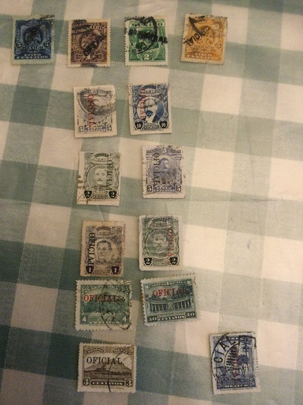 Timbres du Mexique, Enlèvement
