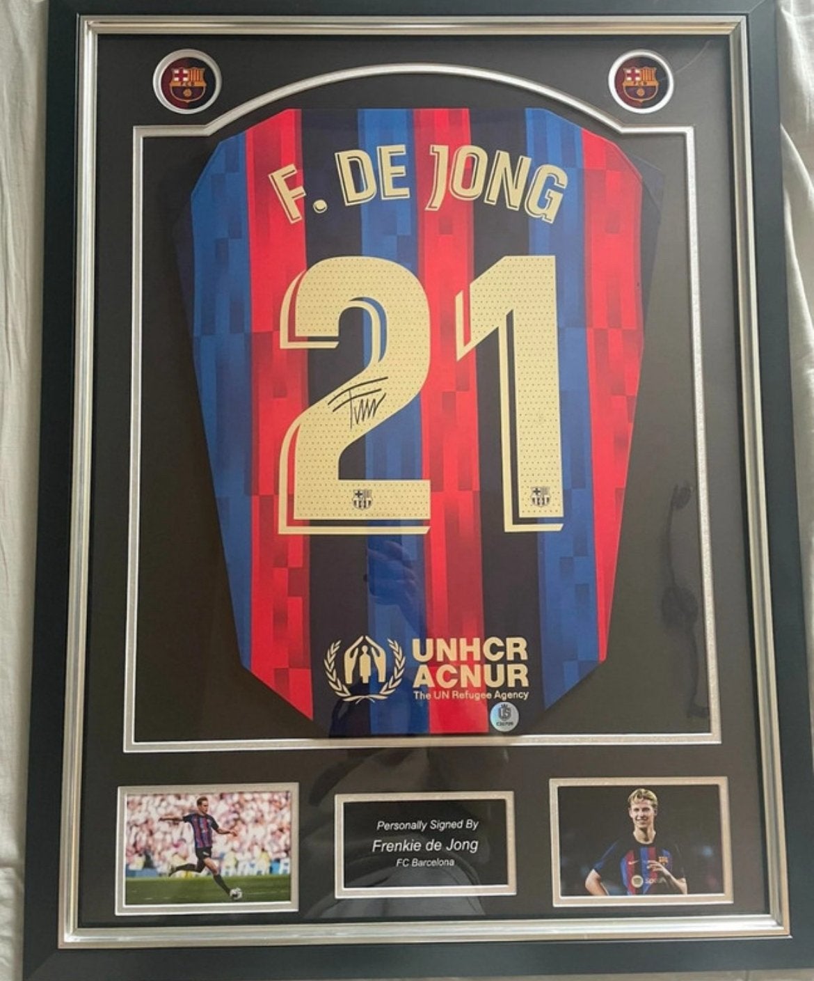Gesigneerd truitje frenkie de jong, Verzamelen, Sportartikelen en Voetbal, Ophalen, Zo goed als nieuw