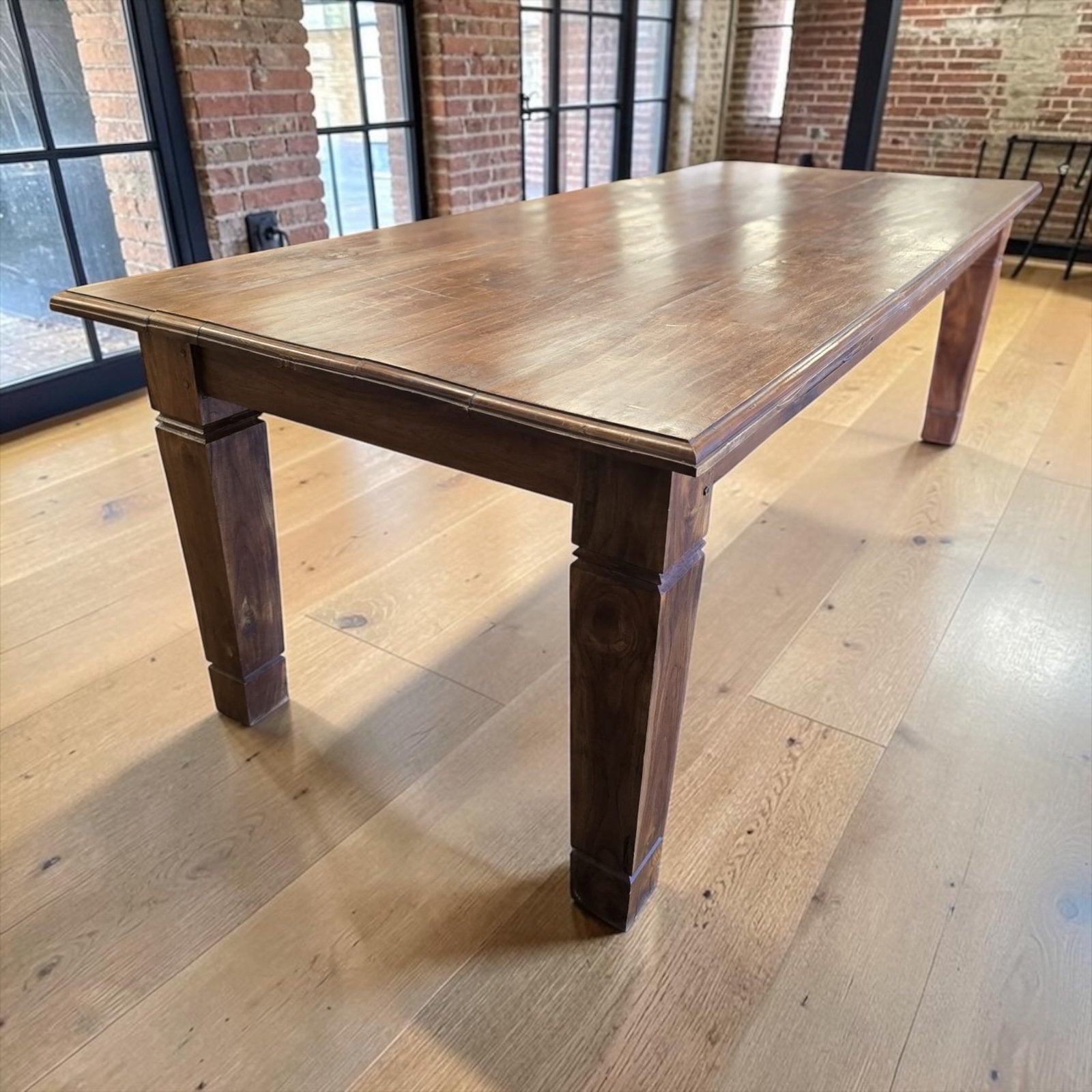 Vintage XL massief houten tafel, Antiek en Kunst, Ophalen of Verzenden