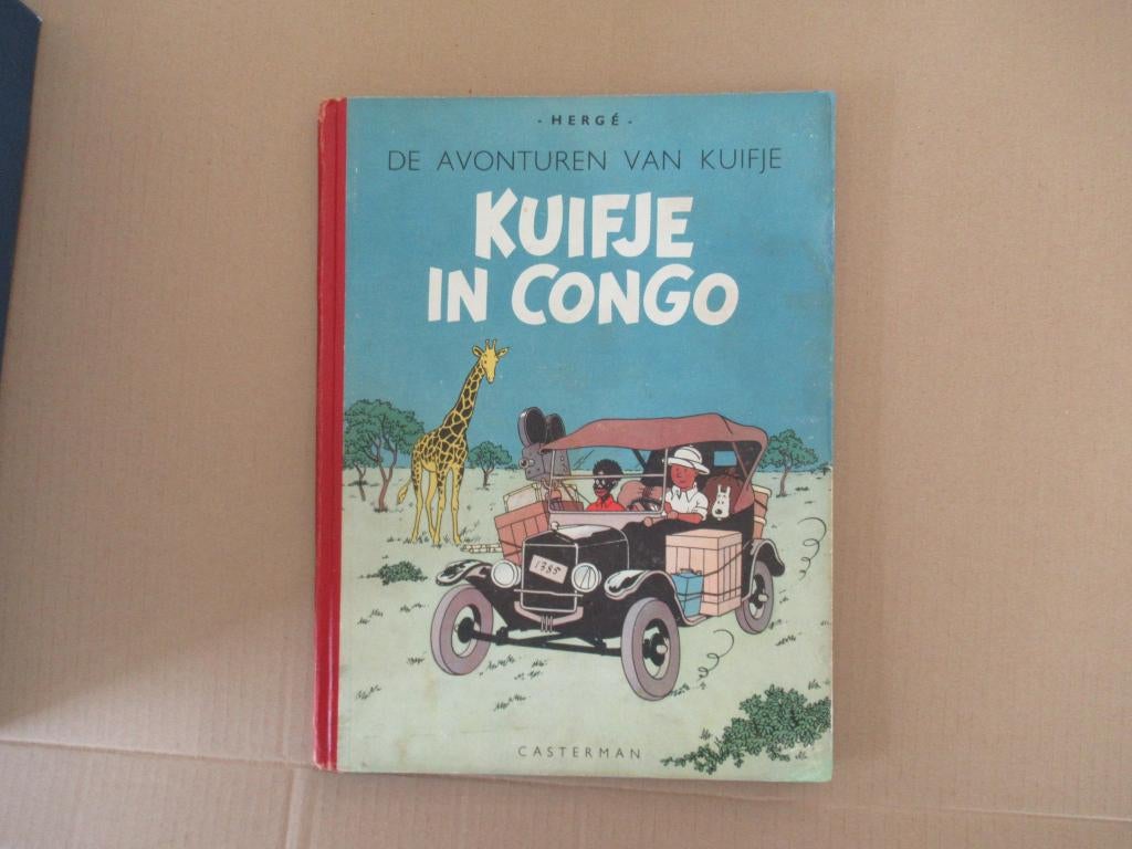 kuifje in congo, Gelezen, Ophalen of Verzenden, Meerdere stripboeken, Herge