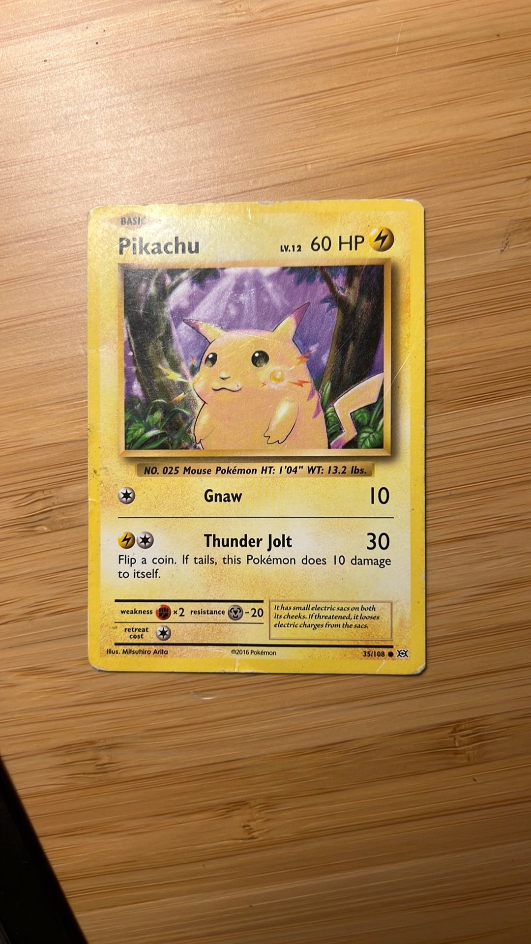 Pikachu 35/108, Enlèvement, Comme neuf