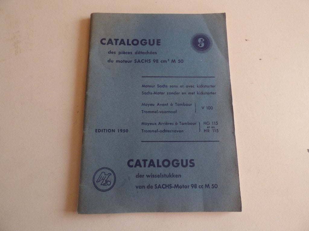 SACHS 98 CC MODEL M50 ONDERDELENLIJST, Motoren, Ophalen of Verzenden