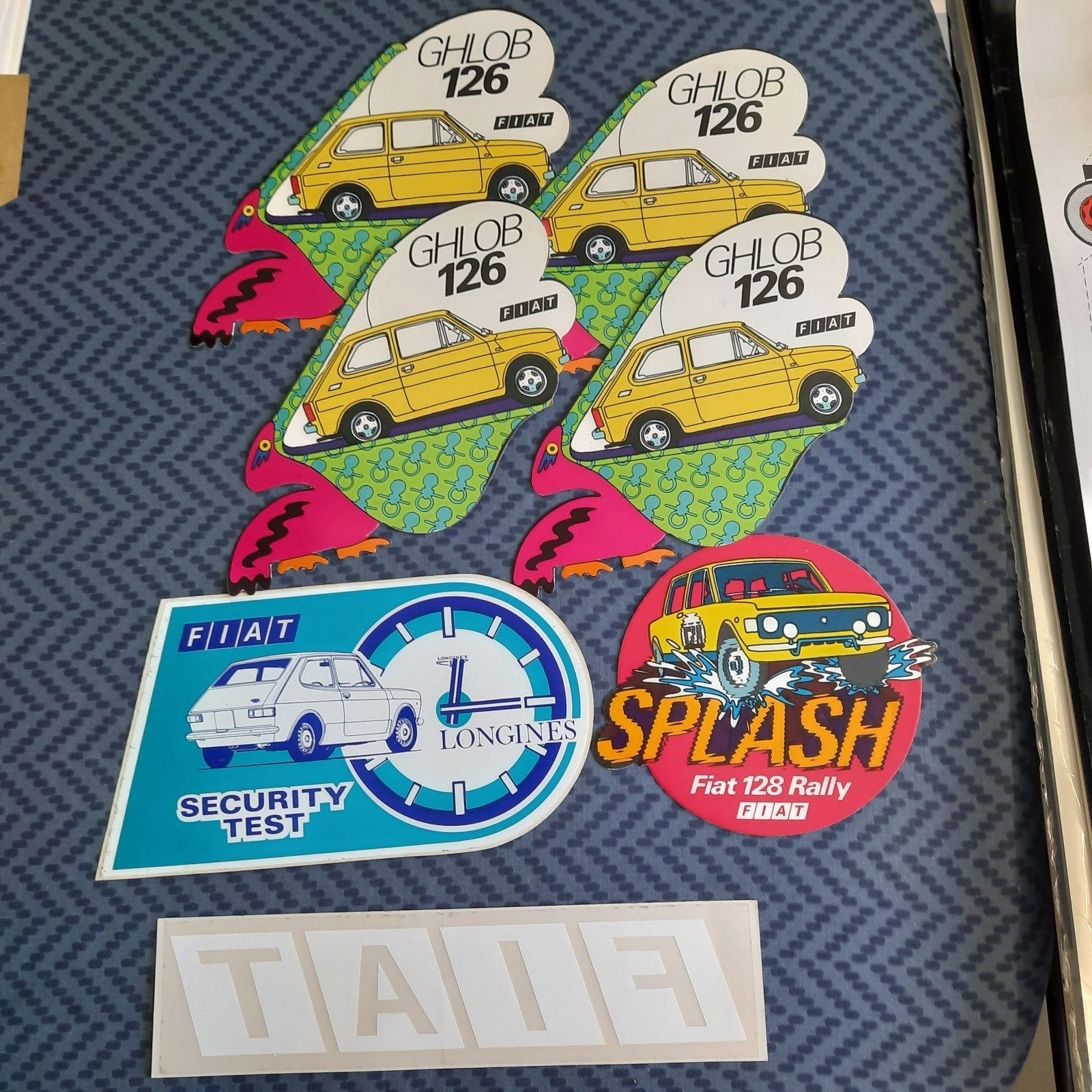 FIAT * 7 VINTAGE STICKERS * 126 en meer * NIEUWSTAAT *, Ophalen