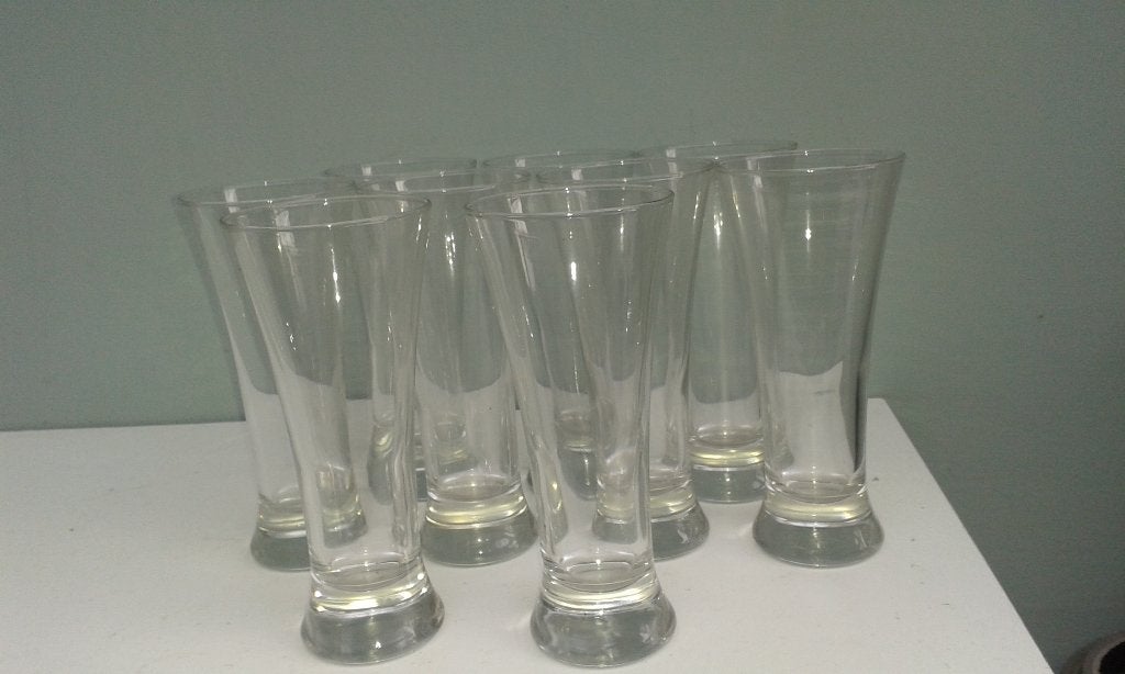 picon glazen     9 stuks, Ophalen, Zo goed als nieuw