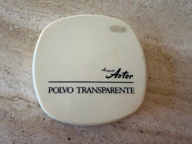 Poederdoos Astor Polvo Transparante + kussentje (nr4946), Verzamelen, Ophalen of Verzenden, Zo goed als nieuw, Overige typen