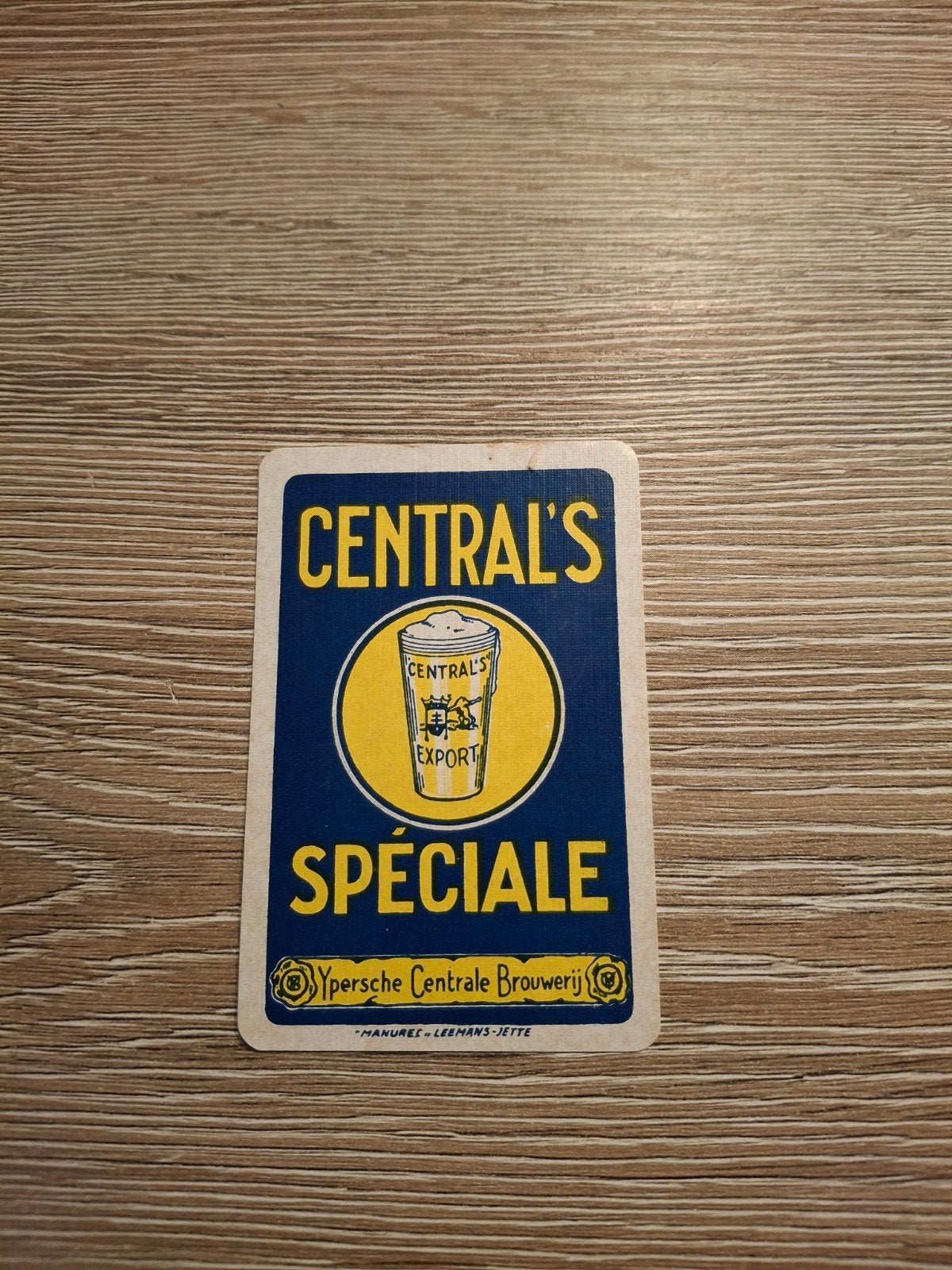oude speelkaart ypersche centrale brouwerij, Ophalen of Verzenden