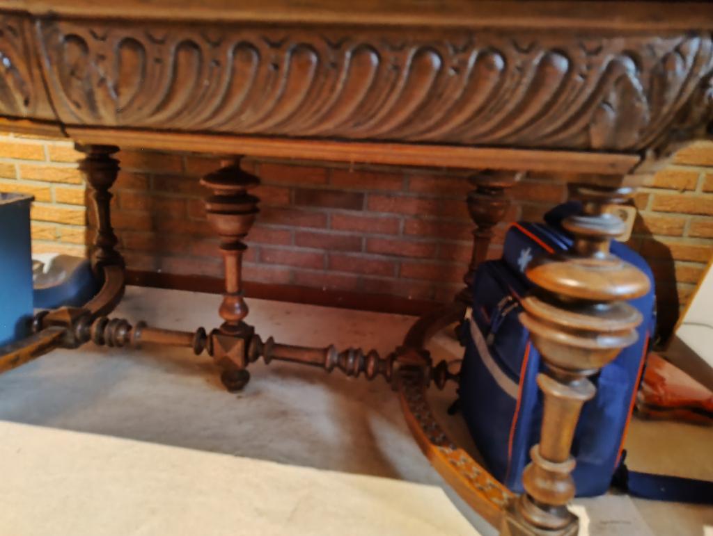 eiken mechelse tafel,in goede staat, Antiek en Kunst, Ophalen