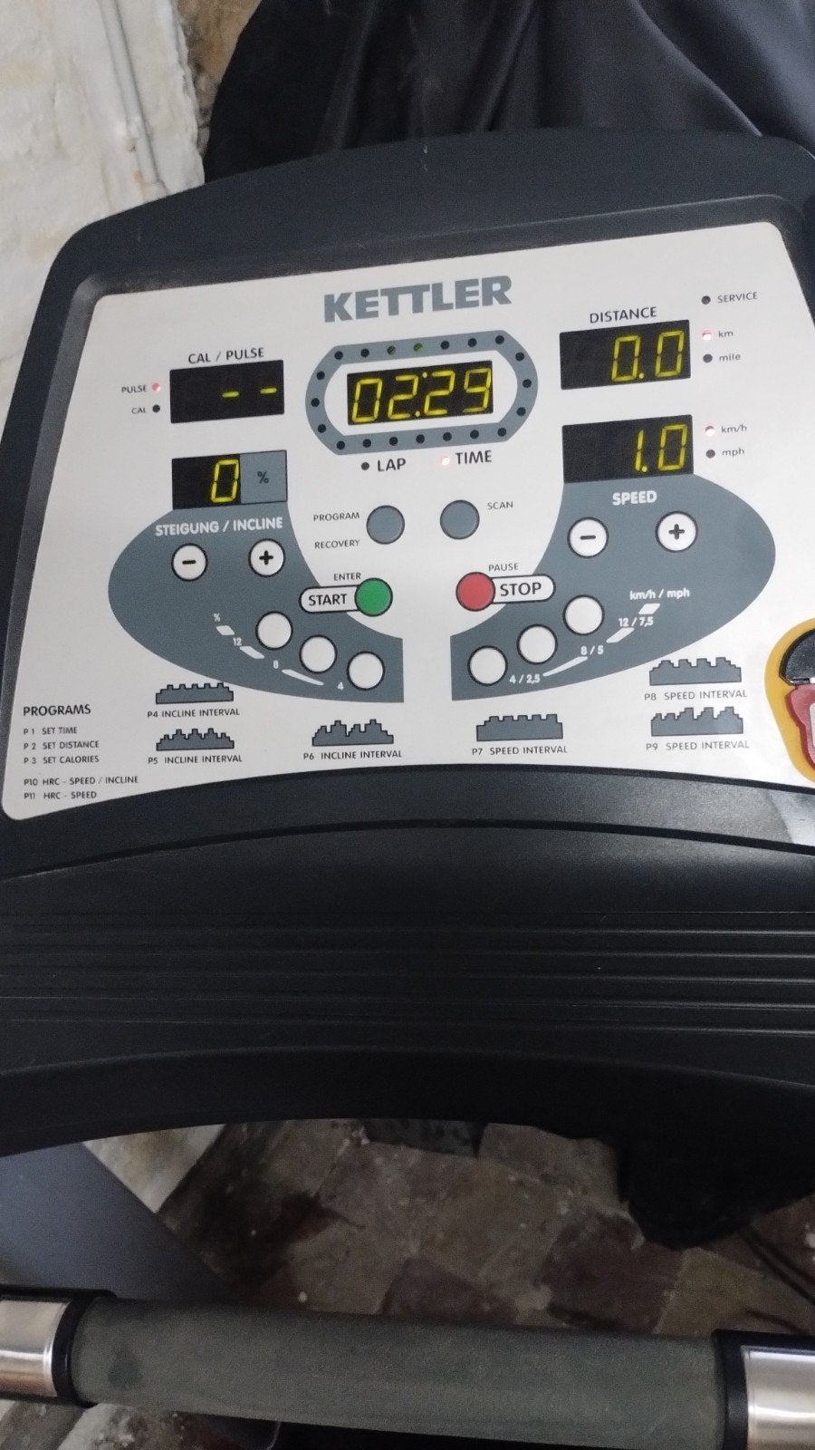 Kettler tx2 marathon, Ophalen