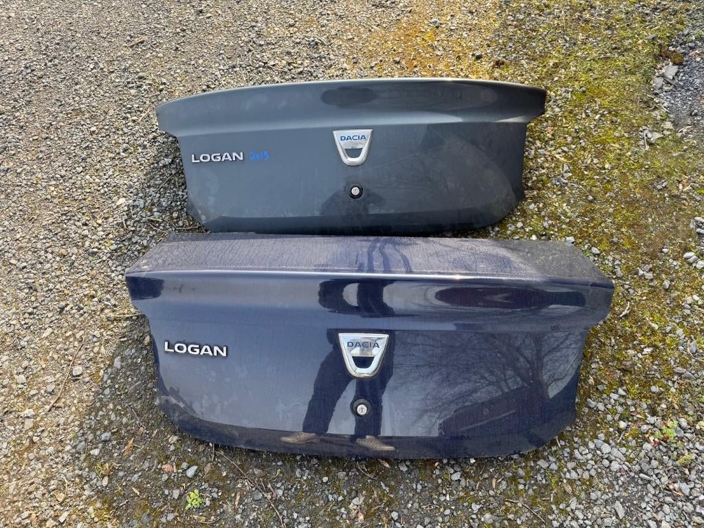 Coffre Dacia Logan Gris / Bleu / Blanc, Enlèvement, Utilisé, Dacia, Haillon arrière