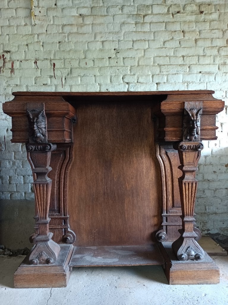 18e eeuwse eikenhouten schouw, Ophalen