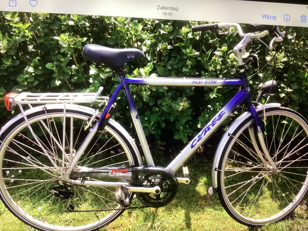 Herenfiets in aluminium, Fietsen en Brommers, Ophalen, Gebruikt