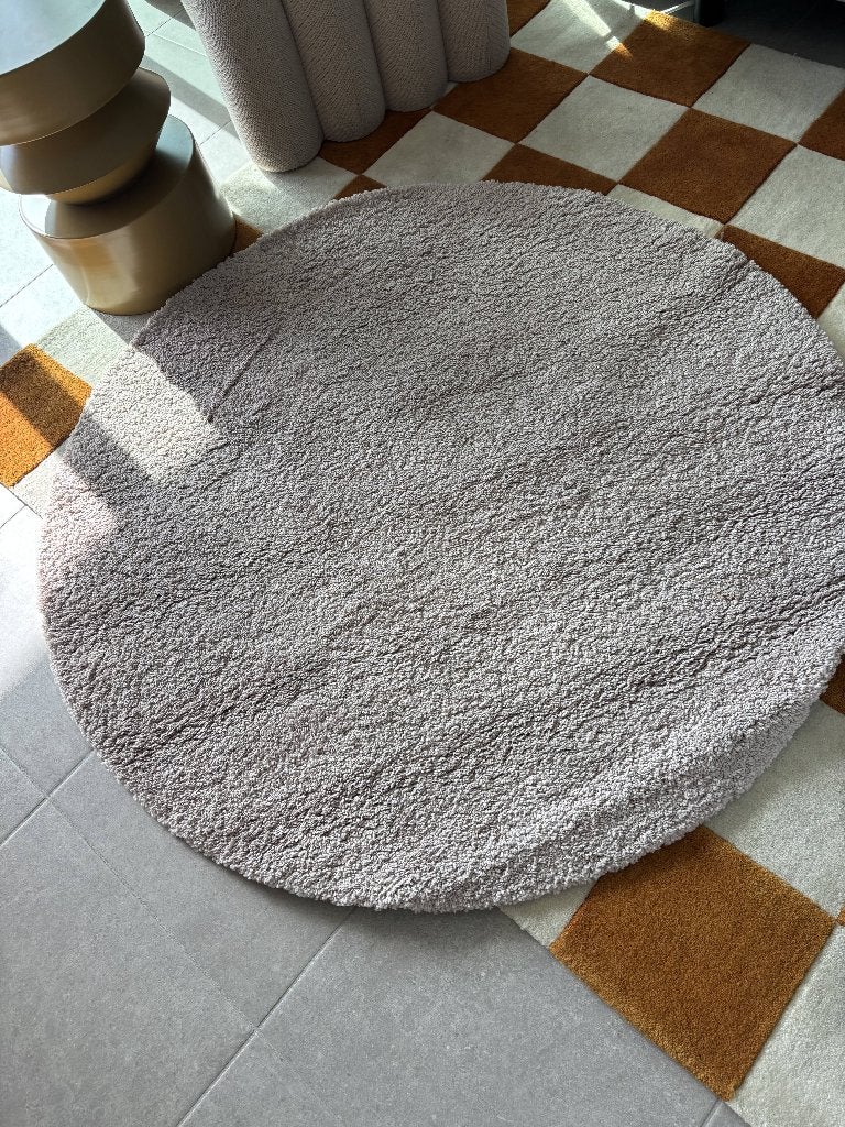 MOOI ROND ROZE TAPIJT 130 CM DIAMETER, Maison & Meubles, Maison & Meubles | Autre, Enlèvement, Comme neuf