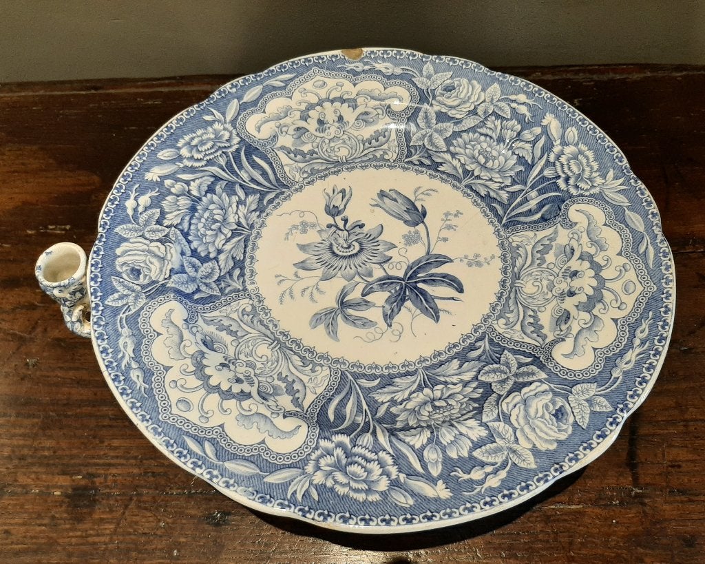 Assiette ancienne Spode floral No 3 ca 1830-Unique, Antiquités & Art, Enlèvement ou Envoi