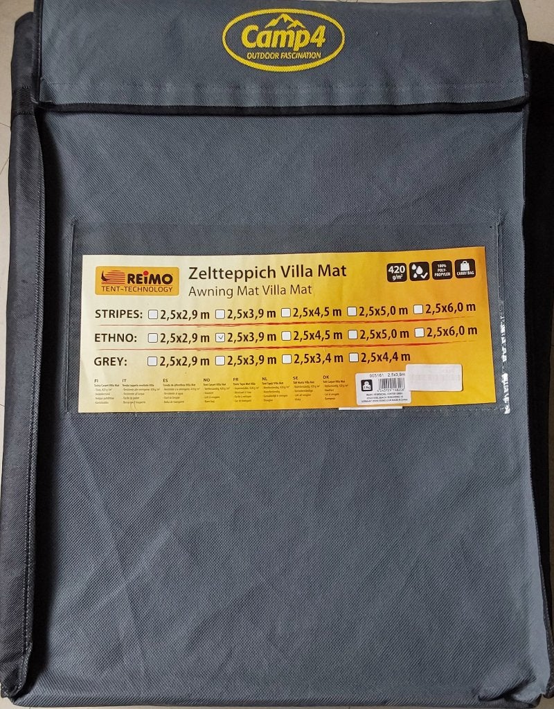 TAPIS DE SOL ETHMO REIMO STRIPES 2,5 X 3,9CM NOUVEAU, Ophalen, Nieuw