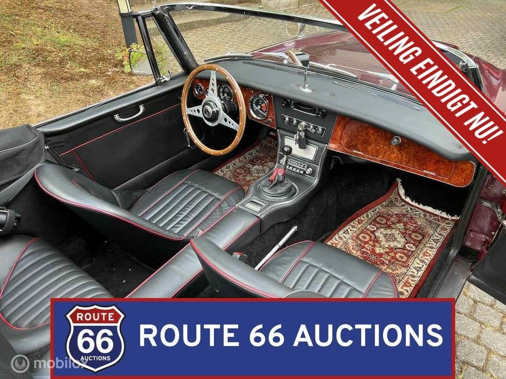 Austin-Healey 3000 MK3 | 1967 | Route 66 Auctions, Austin, Zwart, Bedrijf, Handgeschakeld