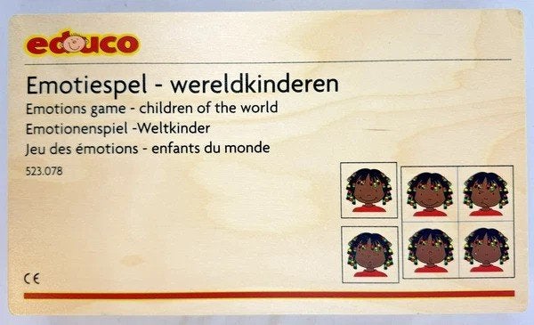Educo Emotiespel Wereldkinderen educatief Spel montessori, Kinderen en Baby's, Verzenden, Zo goed als nieuw
