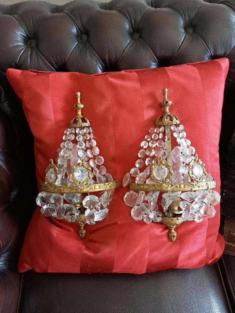 Vintage wandlampen, Antiek en Kunst, Ophalen