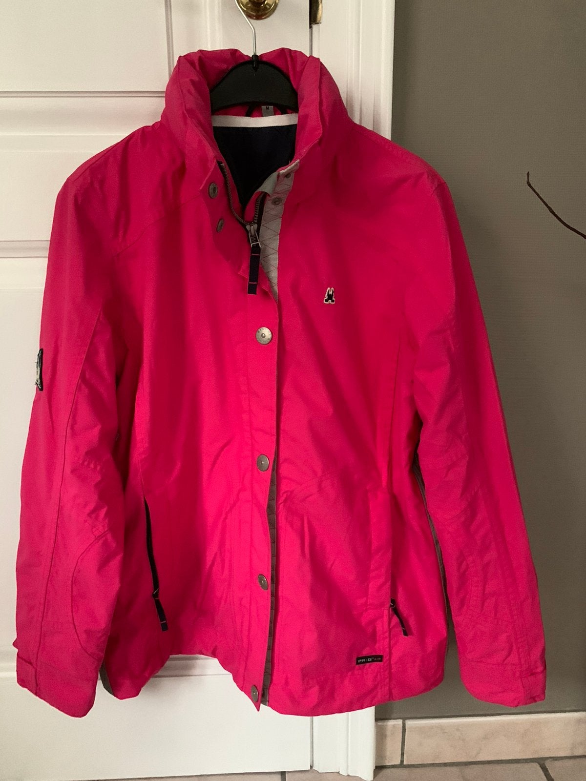 Regenjas Gaastra met kap in kraag M valt groot fuchia kleur,, Kleding | Dames, Ophalen of Verzenden, Zo goed als nieuw