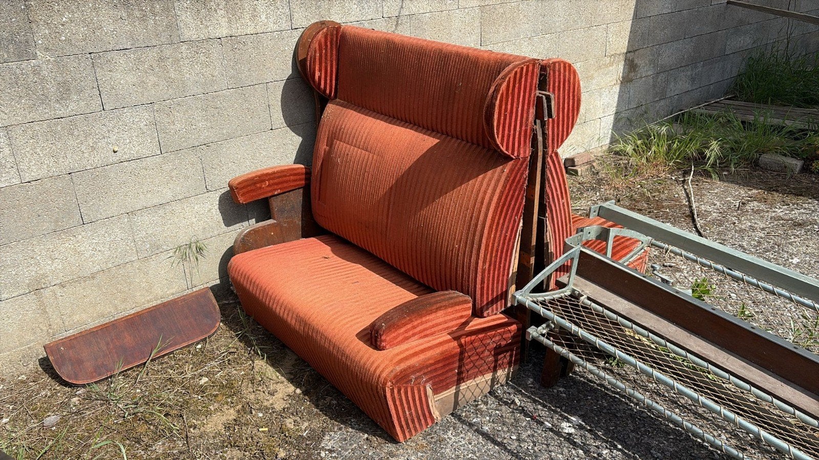 Trein,zetel, Henry van de Velde, Art Deco,, Maison & Meubles, Enlèvement, Utilisé, Bois, Belgische modernisme